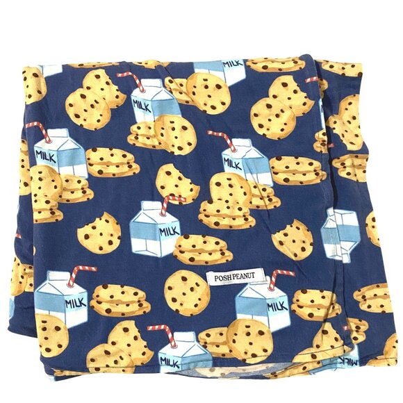 Posh Peanut Milk & Cookies Swaddling Blanket Papook Viscose Bamboo 44" x 42" - Picture 1 of 4
